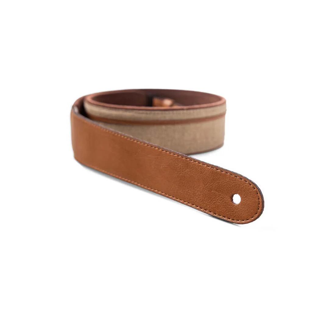 Taylor 2.5" Vegan Leather Guitar Strap, Tan - Image 2