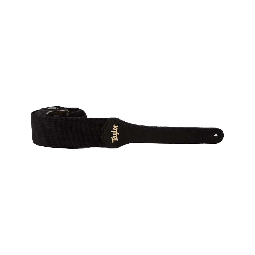 Taylor GS 2" Mini Guitar Strap, Black Cotton - Image 2