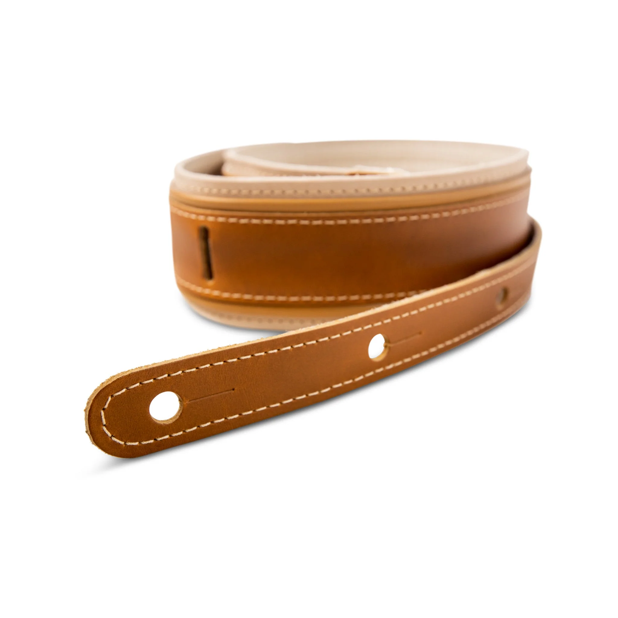 Taylor Reflections 2.5 Leather Guitar Strap, Palomino - Image 4