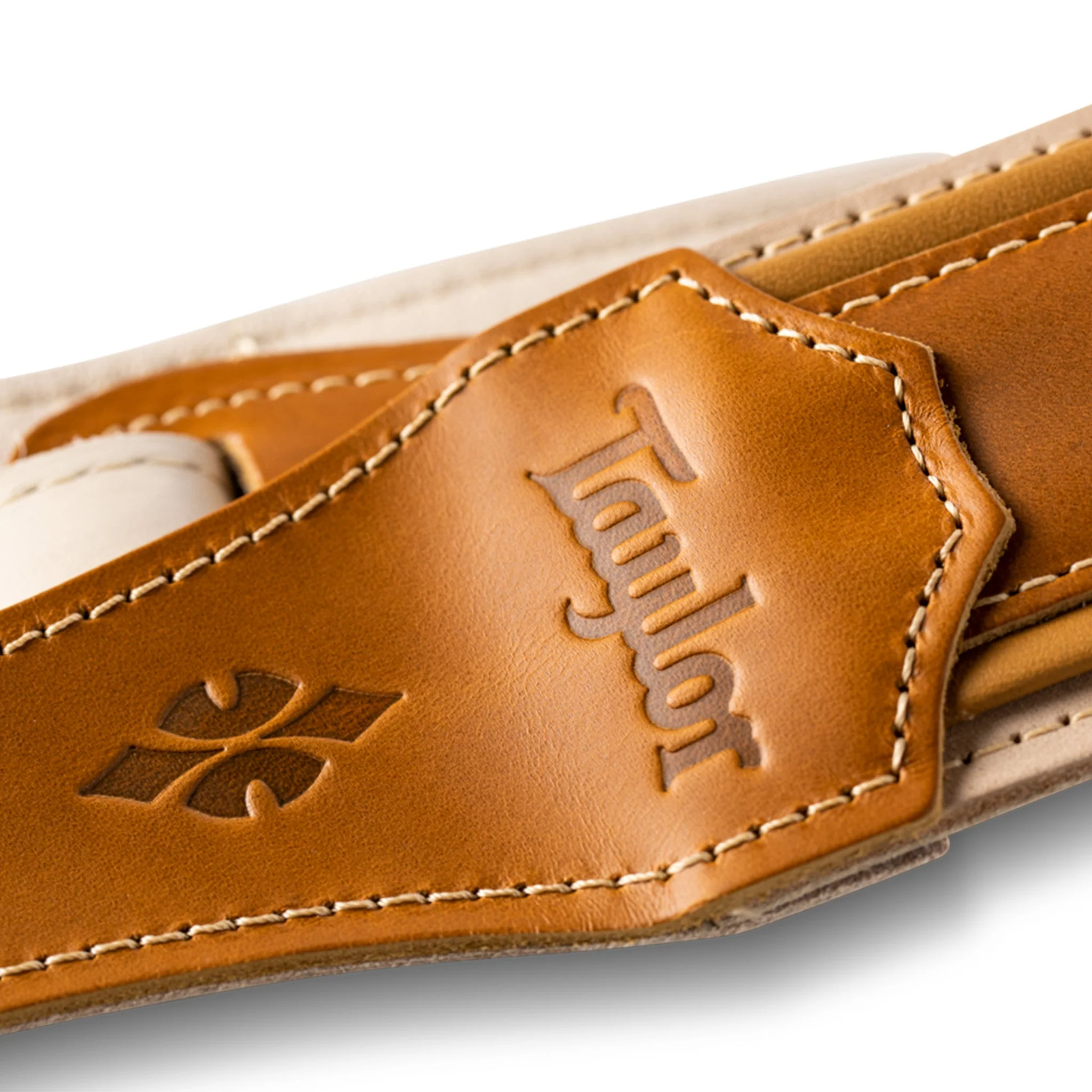 Taylor Reflections 2.5 Leather Guitar Strap, Palomino - Image 6