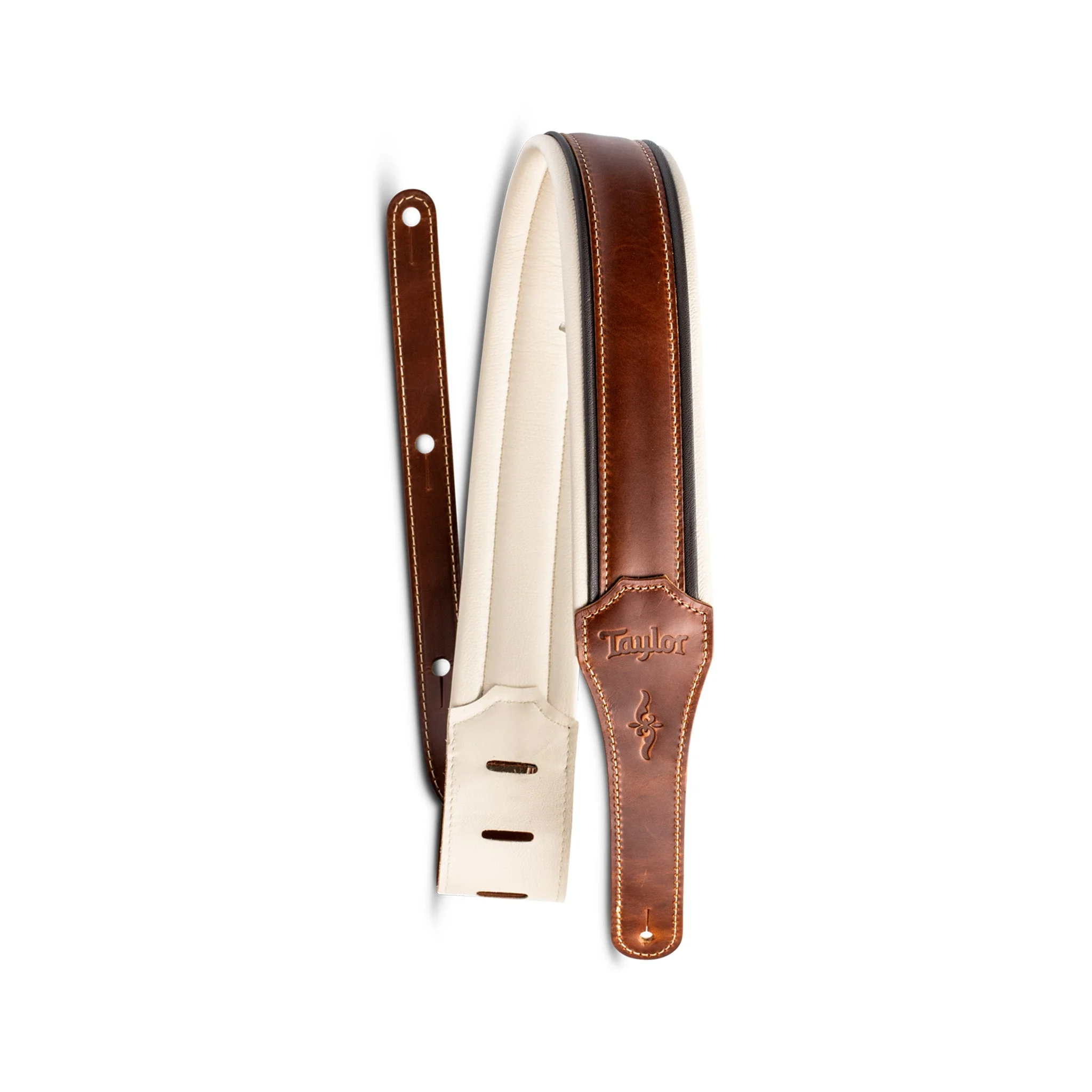 Taylor Renaissance 2.5Inch Leather Guitar Strap, Medium Brown - Image 4