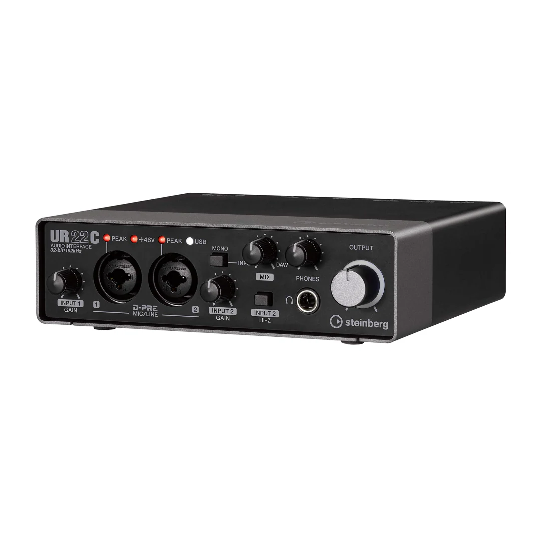 Yamaha Steinberg UR22C USB Audio Interface with Free Stagg Microphone Cable - Image 2